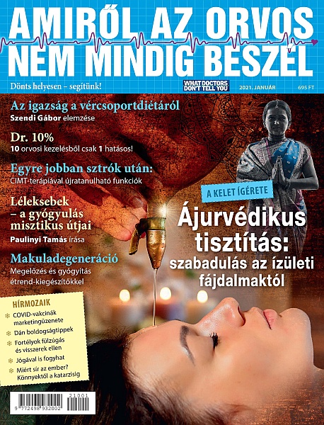 borító: Amiről az orvos nem mindig beszél 2021/1. beleolvasó>