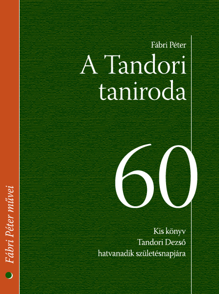 borító: A Tandori taniroda>
