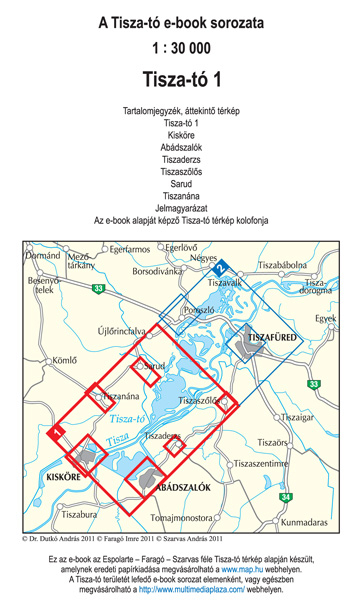 borító: Tisza-tó turistatérkép 1: déli rész>