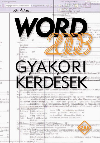 borító: Word 2003 - Gyakori kérdések>