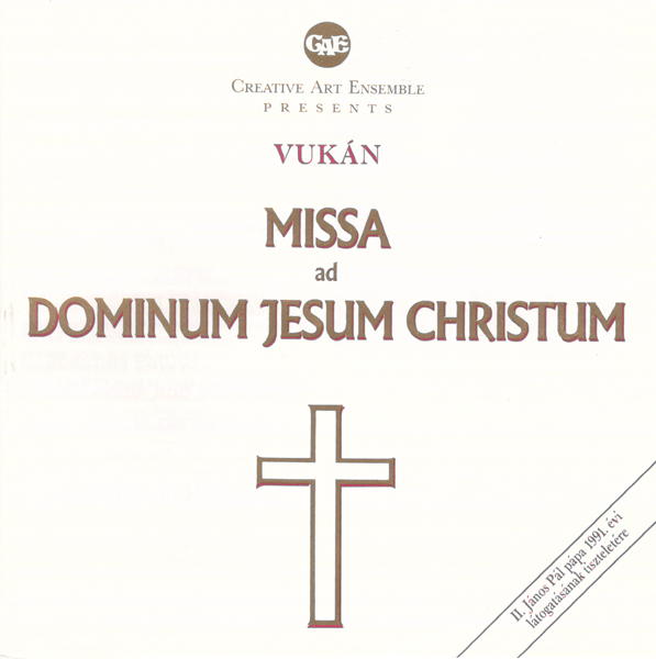 borító: Missa ad Dominum Jesum Christum>